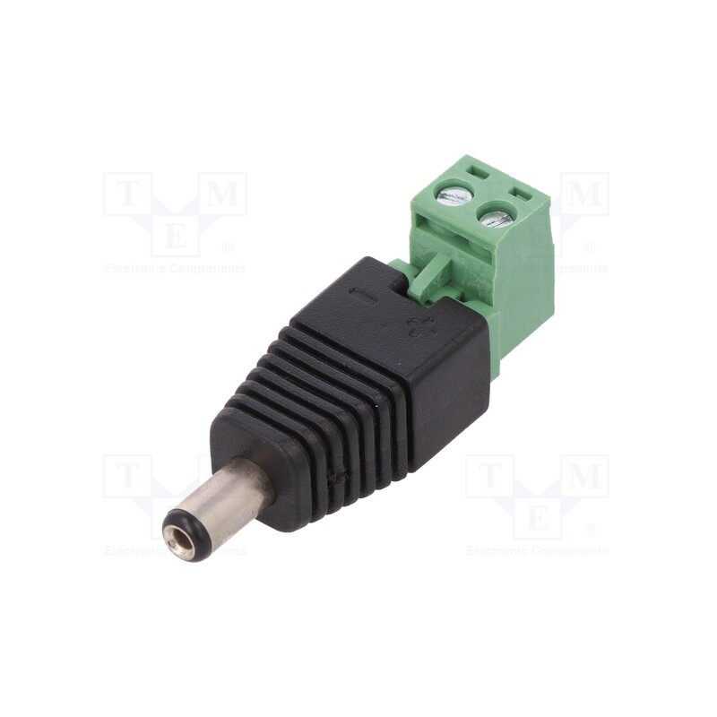 10 pcs : PC2.1-M-TBR - Transition: adapter, 5.5/2.1mm, 5.5mm, 2.1mm, screw terminal