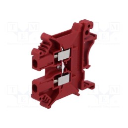 10 pcs : PC-2.5-01P-16 - Splice terminal: rail, 0.2÷2.5mm2, ways: 1, terminals: 2, red, PC