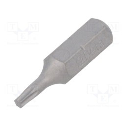 10 pcs : 861TX/8 - Screwdriver bit, Torx®, TX08, Overall len: 25mm