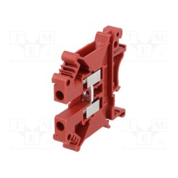 10 pcs : PC4-01P-16-00A(H) - Splice terminal: rail, 0.2÷4mm2, ways: 1, terminals: 2, red, PC, 800V