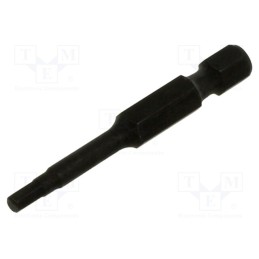 10 pcs : 715003H - Screwdriver bit, hex key, HEX 3mm, Overall len: 50mm