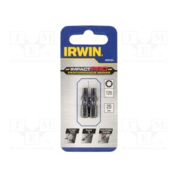 10 pcg : IW6061611 - Screwdriver bit, Torx®, TX25, Mounting: 1/4' (C6,3mm), 2pcs.