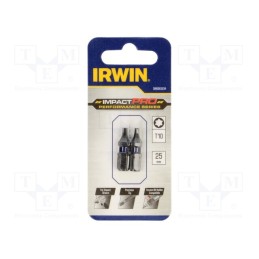 10 pcg : IW6061614 - Screwdriver bit, Torx®, TX10, Mounting: 1/4' (C6,3mm), 2pcs.