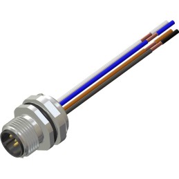 1 pcs - RS PRO Circular Connector, 5 Contacts, Panel Mount, M12 Connector, Plug, Male, IP67