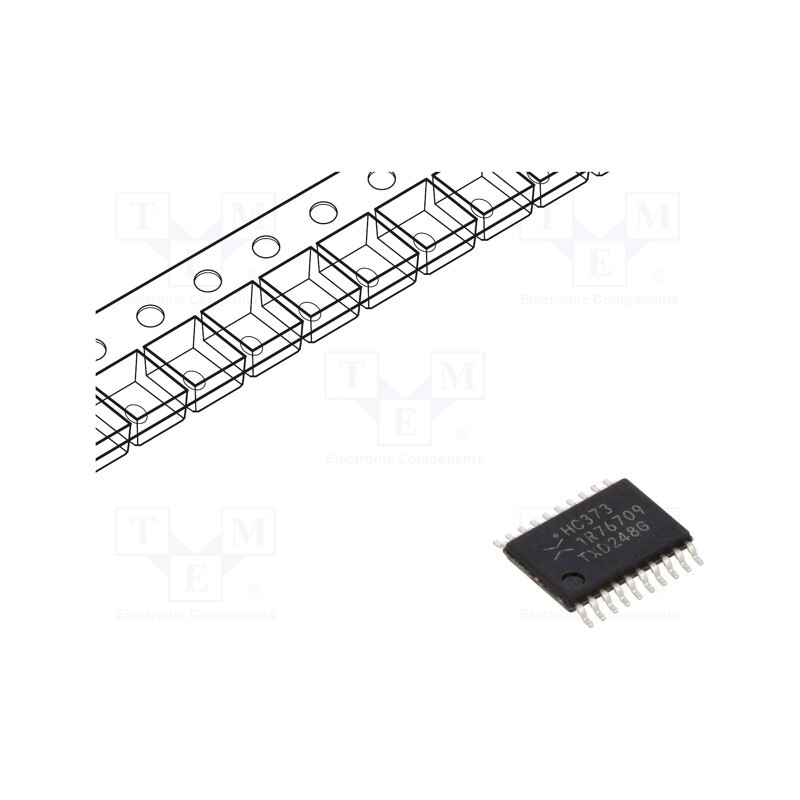 10 pcs : 74HC373PW,118 - IC: digital, D-latch transparent, Ch: 8, CMOS, 2÷6VDC, SMD, TSSOP20