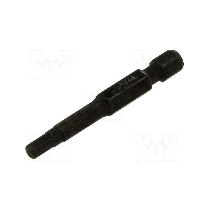 10 pcs : 715004H - Screwdriver bit, hex key, HEX 4mm, Overall len: 50mm