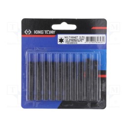 10 pcs : 715040T - Screwdriver bit, Torx®, TX40, Overall len: 50mm