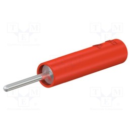 10 pcs : 23.0240-22 - Socket, 4mm banana, 20A, red, nickel plated, crimped,screw type