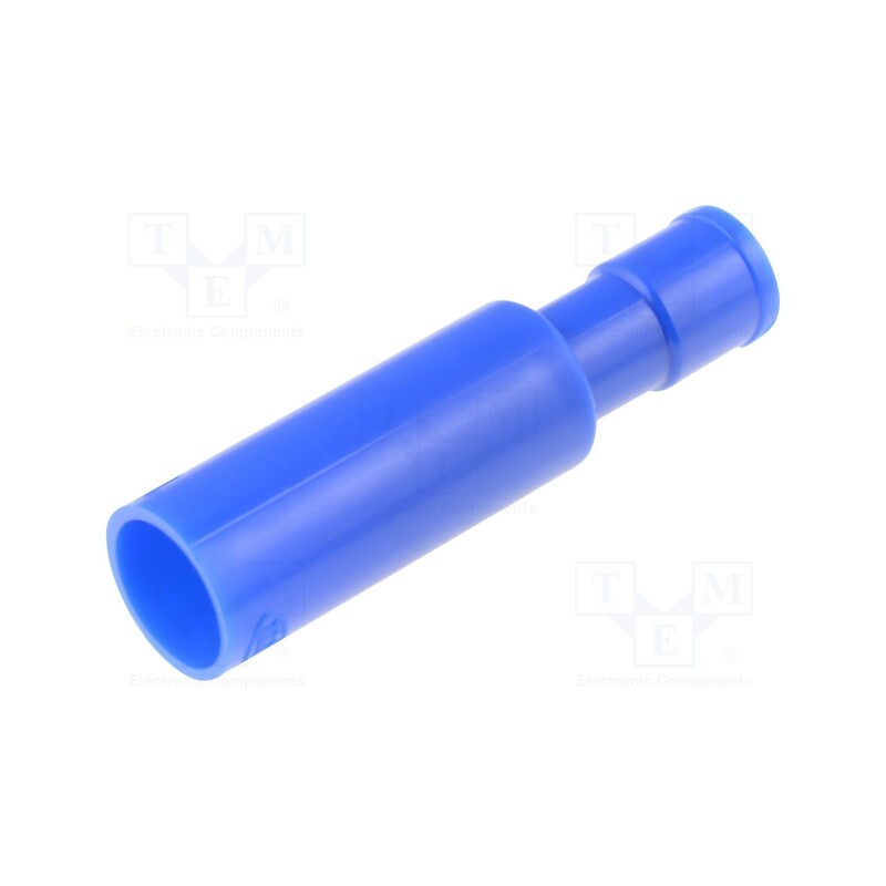 20 pcs : PCE 4020-F-BLU - Terminal: round, female, Ø: 4mm, 2mm2, crimped, for cable, insulated