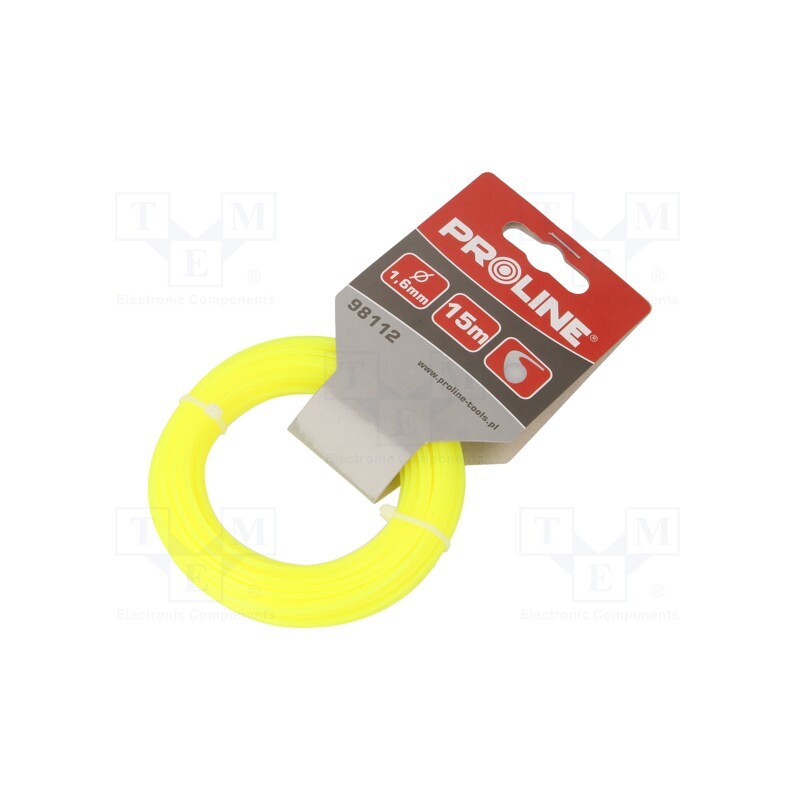 10 pcs : 98112 - Trimmer line, L: 15m, polyamide, round, Size: 1.6mm