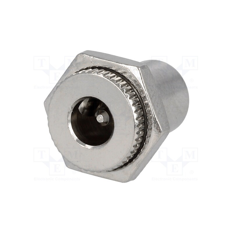 10 pcs : PC-GM2.1 - Socket, DC supply, male, 5.5/2.1mm, 5.5mm, 2.1mm, soldering, 3A