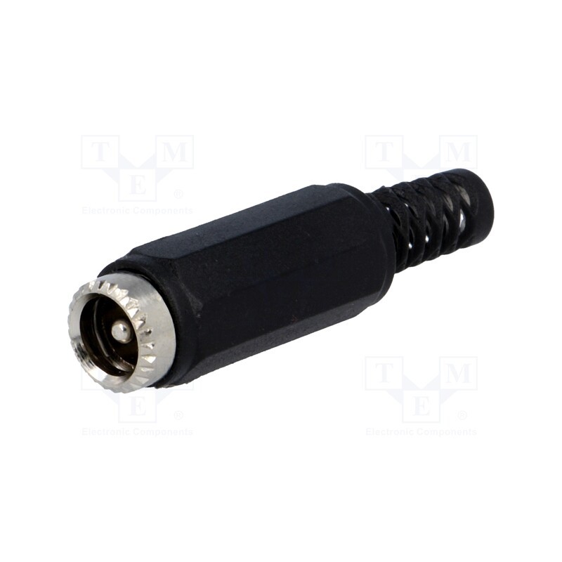 10 pcs : PC-GP2.1N - Plug, DC supply, male, 5.5/2.1mm, 5.5mm, 2.1mm, for cable, Ø: 4.5mm