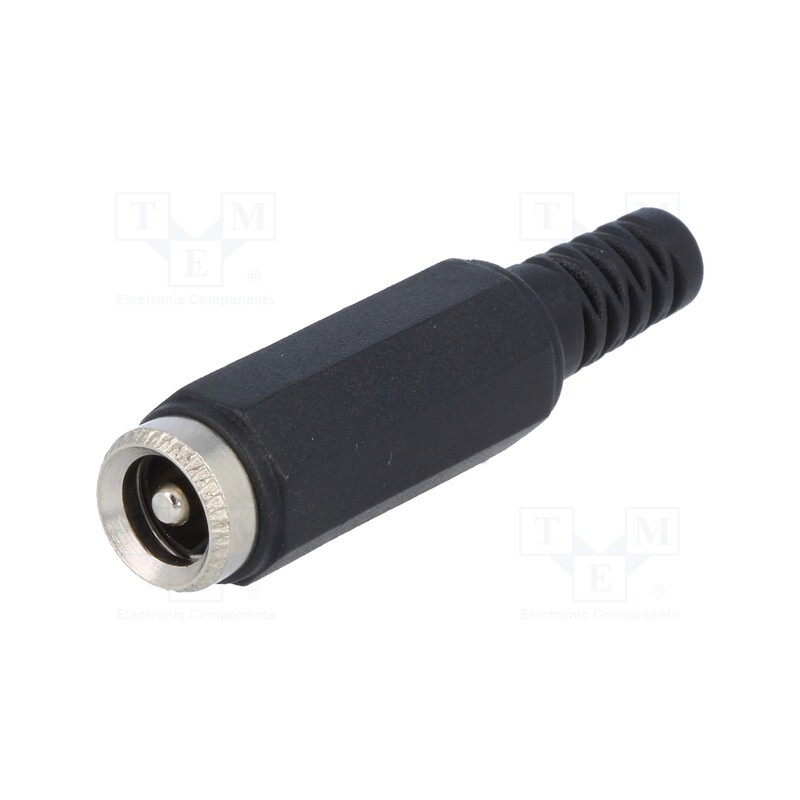 10 pcs : PC-GP2.5/2 - Plug, DC supply, male, 5.5/2.5mm, 5.5mm, 2.5mm, for cable, straight