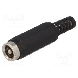 10 pcs : PC-GP2.5N - Plug, DC supply, male, 5.5/2.5mm, 5.5mm, 2.5mm, for cable, straight