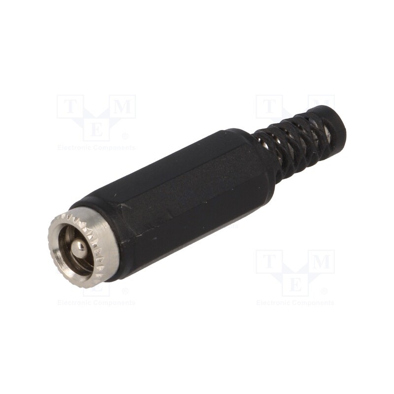 10 pcs : PC-GP2.5N - Plug, DC supply, male, 5.5/2.5mm, 5.5mm, 2.5mm, for cable, straight