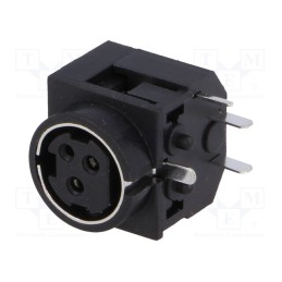 10 pcs : PC-MDJ-401-3P - Socket, DC supply, female, PIN: 3, THT, 30VDC, -20÷80°C