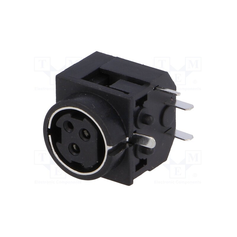 10 pcs : PC-MDJ-401-3P - Socket, DC supply, female, PIN: 3, THT, 30VDC, -20÷80°C