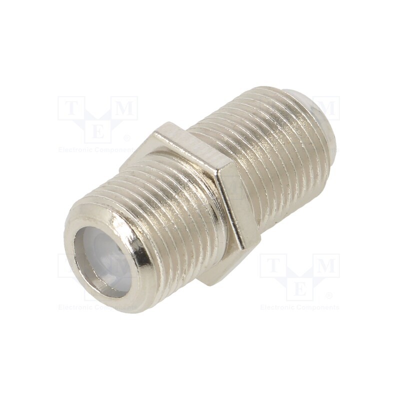 10 pcs : PCT-81-F-SP - Coupler, F socket,both sides, straight, for cable
