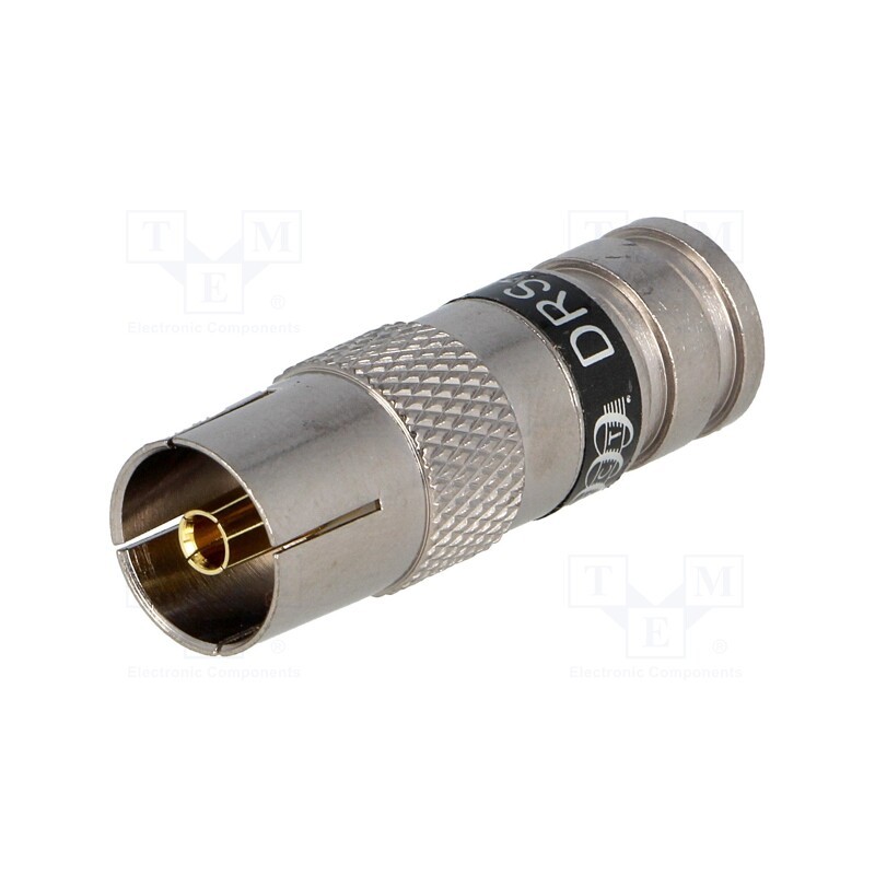 10 pcs : PCT-DRS6IFNT - Plug, coaxial 9.5mm (IEC 169-2), female, RG6, compression