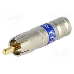 10 pcs : PCT-RCA6 - Plug, RCA, male, compression, Cable: RG6, 75Ω, 3GHz