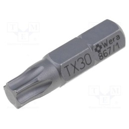 10 pcs : 5066490001 - Screwdriver bit, Torx®, TX30, Overall len: 25mm