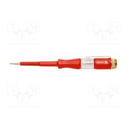 10 pcs : HT1S982 - Voltage tester, insulated, slot, 140mm, 100÷500VAC