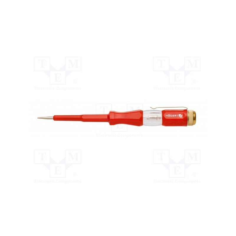 10 pcs : HT1S982 - Voltage tester, insulated, slot, 140mm, 100÷500VAC