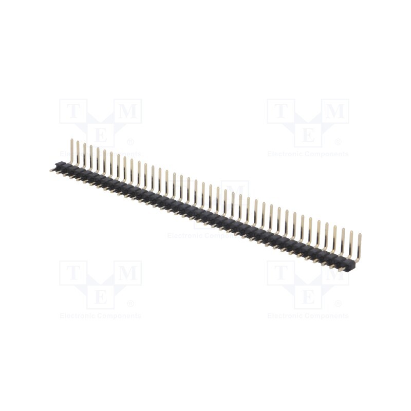 10 pcs : PH1RA-40-UA - Pin header, pin strips, male, PIN: 40, angled 90°, 2.54mm, THT, 1x40