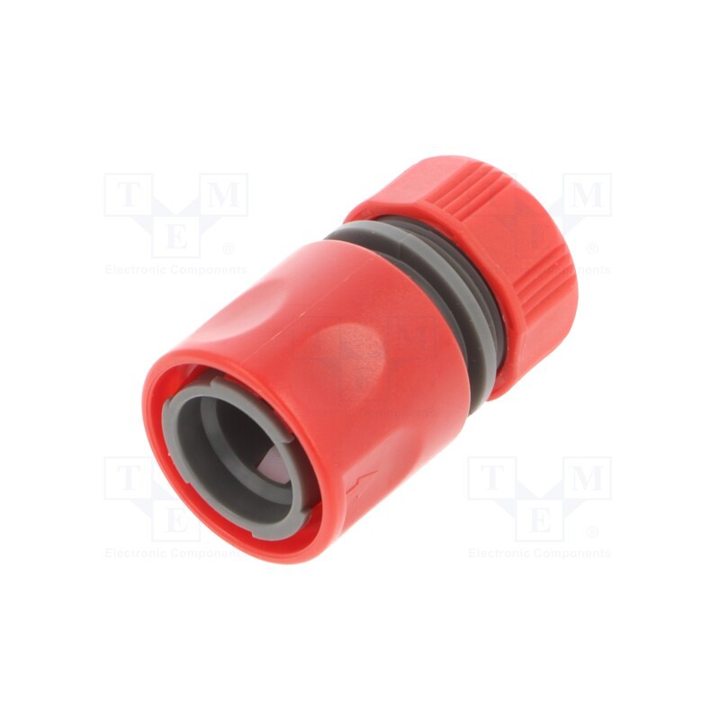 10 pcs : 99202 - Alloy connector, ABS,PP, straight, 1/2'