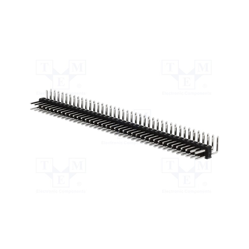 10 pcs : PH2RA-80-UA - Pin header, pin strips, male, PIN: 80, angled 90°, 2.54mm, THT, 2x40