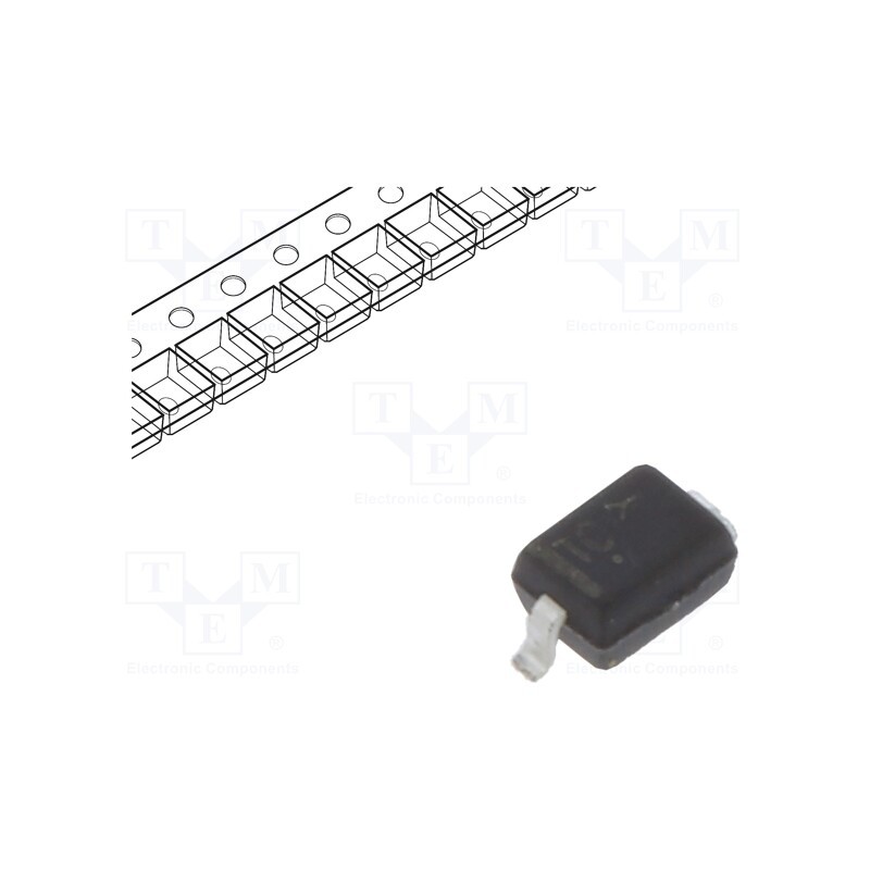 50 pcs : SZMM3Z5V6ST1G - Diode: Zener, 0.3W, 5.6V, SMD, , SOD323, single diode