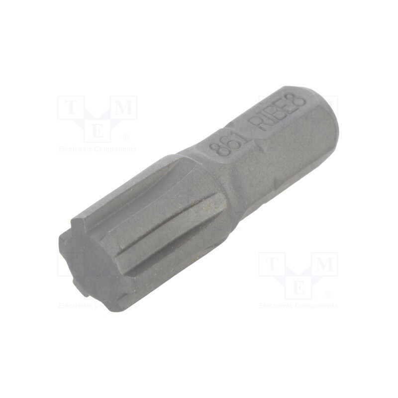 10 pcs : 861RI/8 - Screwdriver bit, RIBE®, RIBE® M8, Overall len: 25mm