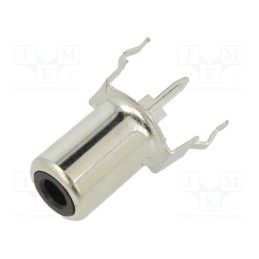 10 pcs : PHS-7A BLACK - Socket, RCA, female, straight, THT, nickel plated, Marker: black