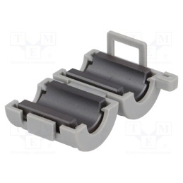 10 pcs : ZCAT1518-0730 - Ferrite: two-piece, on round cable, A: 22mm, B: 18mm, C: 7mm, D: 15mm