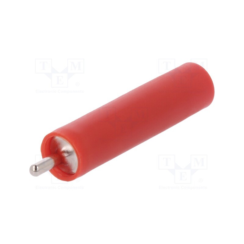 10 pcs : LB 4-1.5 S NI / 5 / RT - Socket, 4mm banana, 20A, 1kV, 1kVAC, 29.5mm, red, nickel plated