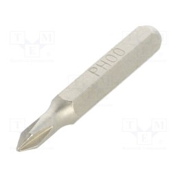 10 pcs : 12560012 - Screwdriver bit, Phillips, PH00, Overall len: 27mm