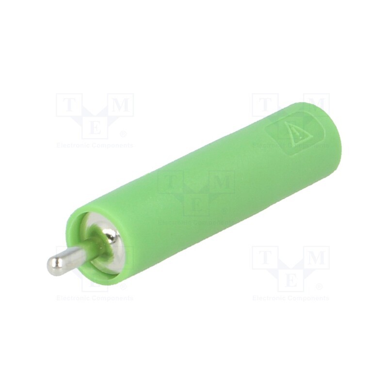 10 pcs : LB 4-1.5 S NI / 5 / GN - Socket, 4mm banana, 20A, 1kV, 1kVAC, 29.5mm, green, nickel plated