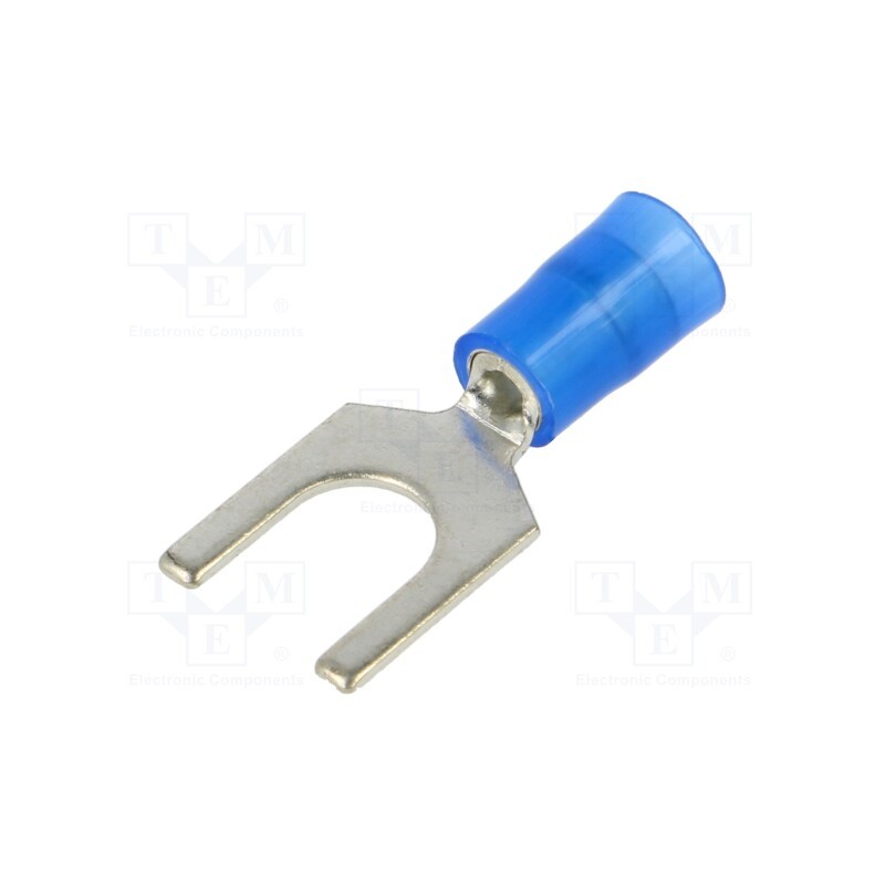 10 pcs : PN14-14F-C - Tip: fork, Ø: 6mm, 1.5÷2.5mm2, crimped, for cable, insulated, tinned