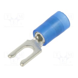 20 pcs : PN14-6LF-M - Tip: fork, Ø: 3.5mm, 1.5÷2.5mm2, crimped, for cable, insulated, blue