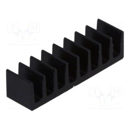 10 pcs : ICKSMDB5SA - Heatsink: extruded, black, L: 5mm, W: 19mm, H: 4.8mm, 56K/W, aluminium