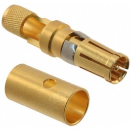 1 pcs - Harting, D-Sub Mixed Series, Female Crimp, Solder D-Sub Connector Coaxial Contact, Gold Coaxial