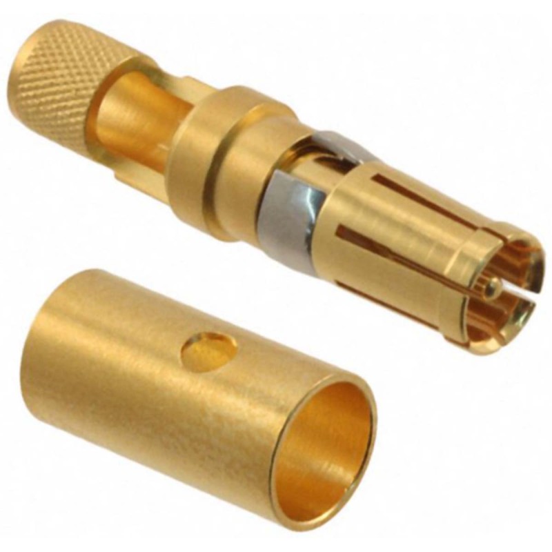 1 pcs - Harting, D-Sub Mixed Series, Female Crimp, Solder D-Sub Connector Coaxial Contact, Gold Coaxial