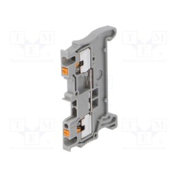 10 pcs : PT 1,5/S – 3208100 - Splice terminal: rail, 0.14÷1.5mm2, ways: 1, terminals: 2, grey