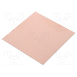 10 pcs : - Laminate, CEM3, 1.5mm, L: 100mm, W: 100mm, Coating: copper