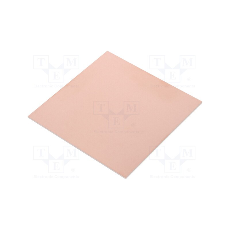 10 pcs : - Laminate, CEM3, 1.5mm, L: 100mm, W: 100mm, Coating: copper