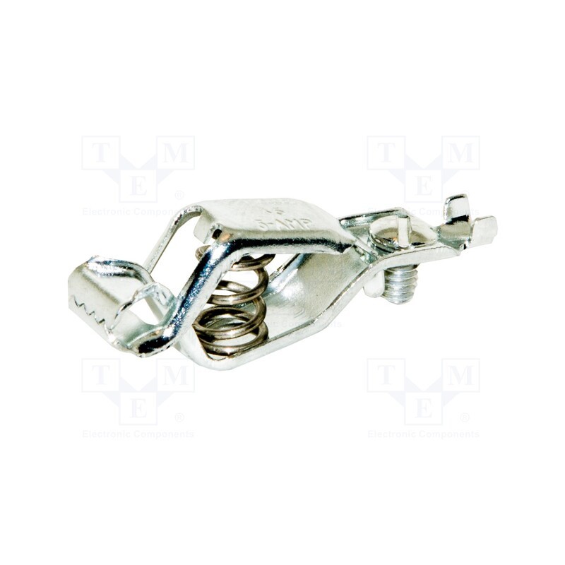 10 pcs : BU-45 - Crocodile clip, 5A, Grip capac: max.7.9mm, Overall len: 39mm