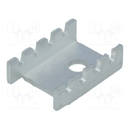 20 pcs : - Heatsink: moulded, U, TO202,TO220, L: 19.05mm, W: 13.21mm, H: 6.35mm