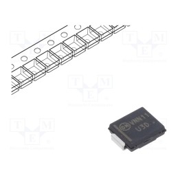 20 pcs : MURS320T3G - Diode: rectifying, SMD, 200V, 3A, 35ns, SMC, Ufmax: 0.89V, Ifsm: 100A