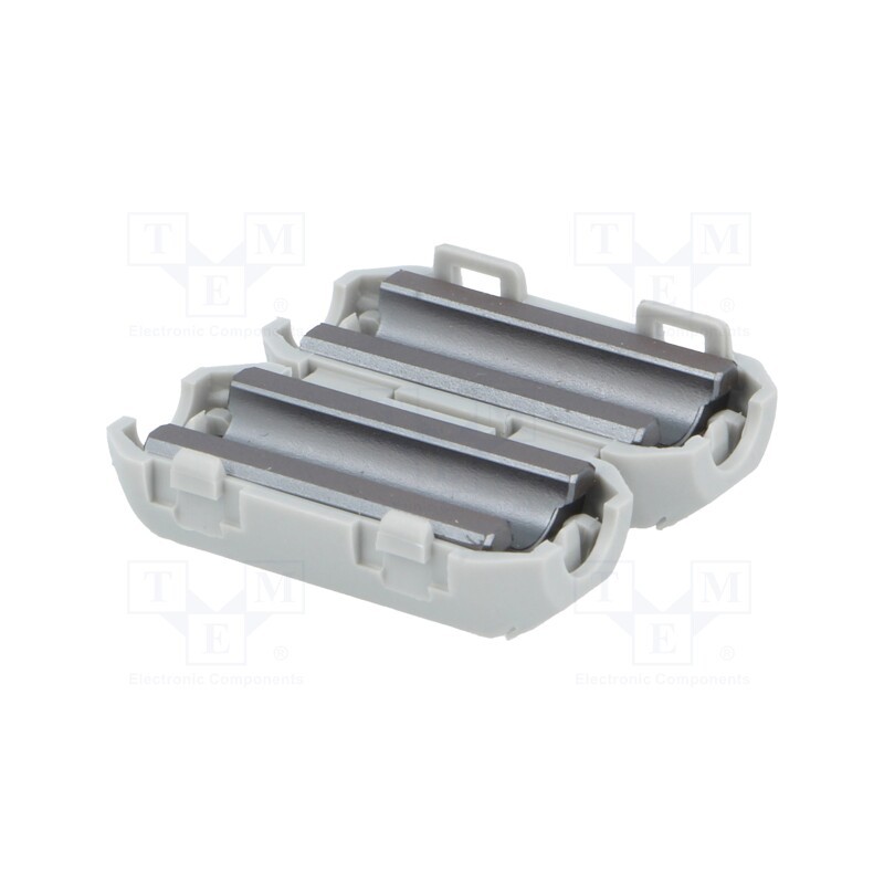 10 pcs : ZCAT1325-0530A - Ferrite: two-piece, on round cable, A: 25mm, B: 20mm, C: 5mm, grey