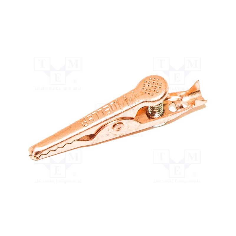 10 pcs : BU-70CS - Crocodile clip, 5A, Grip capac: max.7.9mm, Overall len: 42.86mm